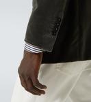 Диллан блейзер из хлопкового вельвета Tom Ford, серый - фото 6