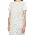 Женское платье с короткими рукавами Tory Burch, белый - фото 5