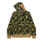 Худи BAPE ABC Camo Shark Half Zip Pullover Hoodie, Green - фото 3
