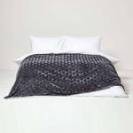 Мягкое одеяло Homescapes Sherpa, серый - 160 х 200 см - фото 2