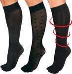 Носки MedoVital Stütz Kniestrümpfe 3 шт, черный - фото