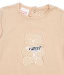 Комбинезон детский Guess хлопковый, бежевый - фото 3