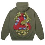 Толстовка Palace Dragon Bones Tri Hood, The Deep Green - фото 2