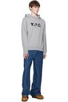 Стандартный худи Grand 'VPC' A.P.C., серый - фото 4