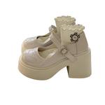 Туфли Мэри Джейн на массивном каблуке для женщин MXGM, Black - фото