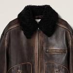 Кожаная куртка женская Miu Miu - фото 6