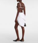 Платье-мини La Robe Saudade с драпировкой Jacquemus, White - фото 3