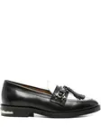 Кожаные лоферы с кисточками Toga Pulla, черный - фото