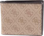 Кошелек Guess Men's, Brown/Brown Logo - фото