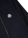 Moncler Enfant куртка с капюшоном и логотипом, синий - фото 3