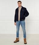 Куртка-Бомбер мельтон Regular fit Guess Jeans, синий - фото 2