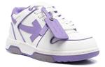 Кроссовки OFF-WHITE Out Of Office Low-Top Leather Sneaker 'Purple White' Women's - фото 2