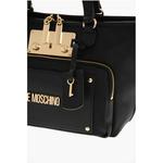 Черная нейлоновая сумка-тоут Moschino, Black - фото 4