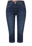 Узкие джинсы CECIL Capri, темно-синий - фото