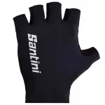 Перчатки Santini 3D short, черный - фото