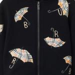 Детский свитшот Burberry, черный - фото 4