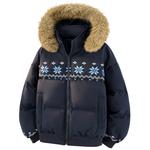 Пуховик Unisex WARRIOR, темно-синий - фото