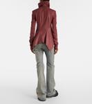 Кожаная куртка Rick Owens, Rosewood - фото 3