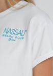 Футболка с принтом NB LOGO Nassau, белый - фото 5
