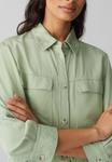 Блуза OPUS Button-down blouse, Green Glow/Light Green - фото 4