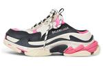 Шлепанцы Balenciaga Triple S женские, черный / белый / розовый - фото