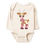 Водолазка с оленями в акварельной гамме The Juniper Shop, Natural - фото 3