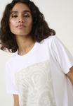 Футболка Kaffe Print T-shirt, Optical White/White - фото 4