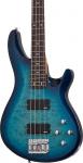 Басс гитара Schecter C-4 Plus 4-String Bass Guitar, Quilted Maple Top, Ocean Blue Burst - фото