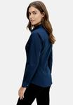 Блуза HEVENTON Button-down blouse, Navy Blue/Dark Blue - фото 2