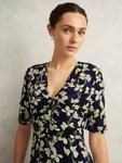 Платье Peyton из джерси с цветочным принтом Hobbs, Navy/Multi - фото 3