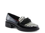 Лоферы Azura Go Getter Loafer, Black/White Zebra Print - фото