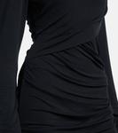 Мини-платье Denise из джерси с драпировкой Marant Etoile, Black - фото 5