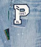 Джинсы скинни с эффектом потертости Polo Ralph Lauren, синий - фото 3