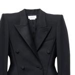 Жакет Stacked Shoulder Double breasted Jacket Alexander McQueen, черный - фото 7
