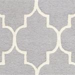 Ковер-дорожка SAFAVIEH, 77 x 549 см, Cambridge Collection, Silver & Ivory, ручной работы марокканский узор из шерсти, идеально для помещений с высокой проходимостью в гостиной, спальне (CAM134D) - фото 6