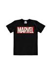 Футболка Easyfit из комиксов Marvel - Логотип Marvel LOGOSHIRT, черный - фото