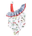 Купальник с принтом Patachou, синий - фото 3