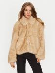Шуба стандартного кроя Bardot, бежевый - фото