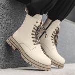 Мужские ботинки Cahhrrn X Martin Boot Men Beige Weishibangwei - фото 5