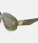 Прямоугольные солнцезащитные очки Screen Anagram Loewe, Marble Green - фото 2