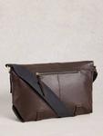 Кожаный мессенджер Connor White Stuff, Dk Brown - фото 2