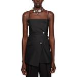 Топ в стиле блейзер Acne Studios, черный - фото 4