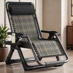 Складное кресло-шезлонг Zero Gravity с усиленным каркасом и массажными подлокотниками - фото 9