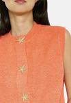 Кардиган LolaLiza SLEEVELESS STAR, Orange Bright/Orange - фото 4