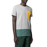 Футболка мужская серая Moncler - фото 5