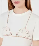 Футболка Regular fit Twin-Set, белый - фото 4