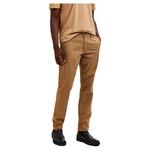 Брюки Selected New Miles Slim Fit Chino, коричневый - фото