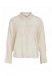 Блуза VILA Button-down blouse, Birch/White - фото 5