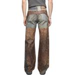 Джинсы с принтом Acne Studios, коричневый - фото 3