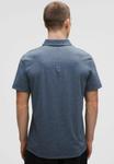 Поло lululemon EVOLUTION SHORT-SLEEVE, Heathered Nautical Navy/Mottled Blue - фото 3